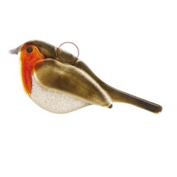 Rouge-gorge familier (verre)